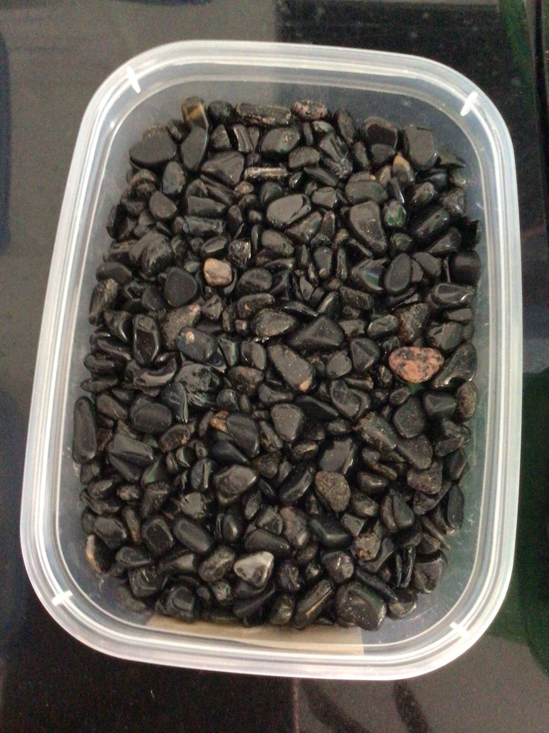 Black Obsidian Onyx Tourmaline TC