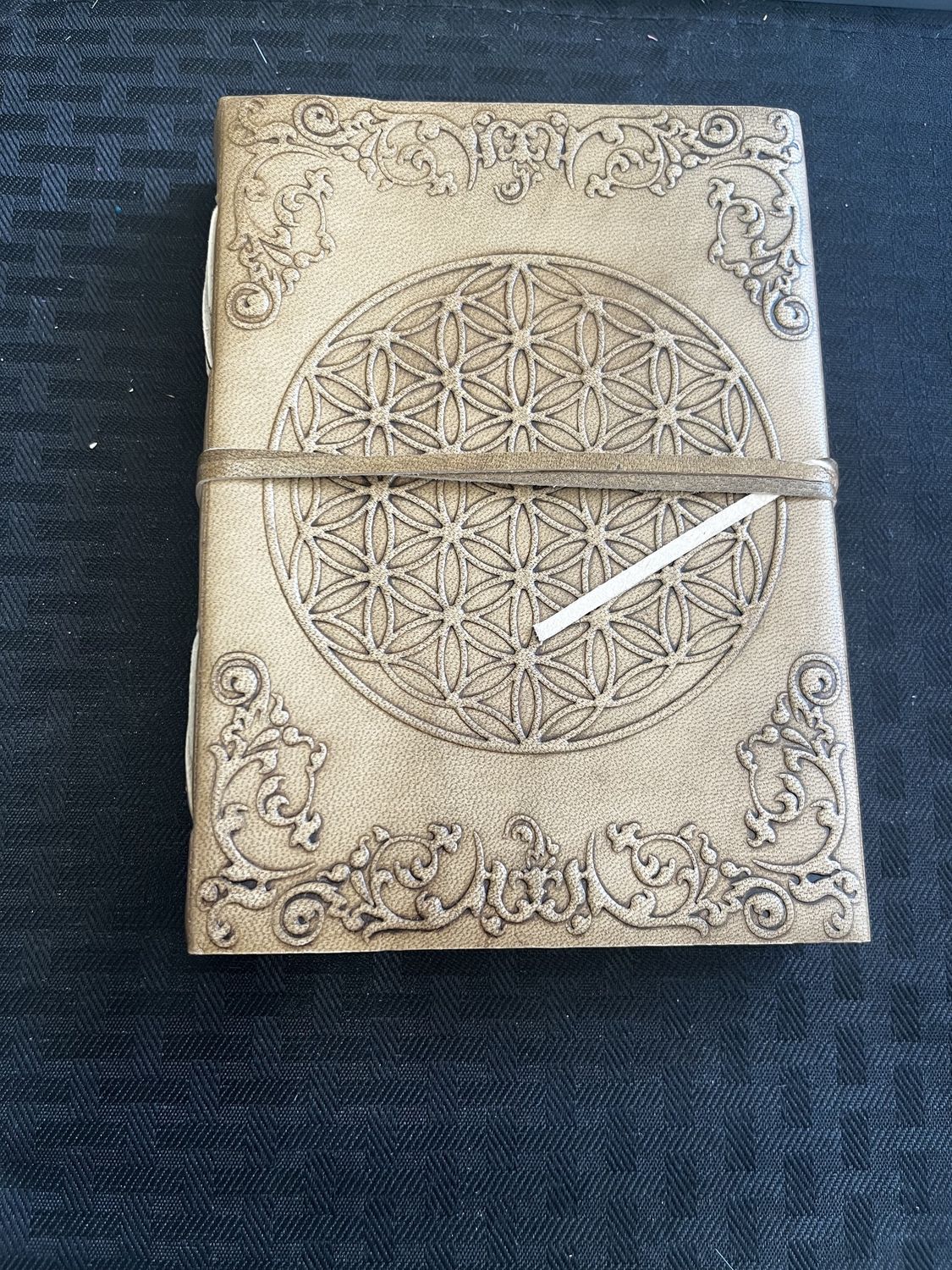 Flower of Life Leather Journal 