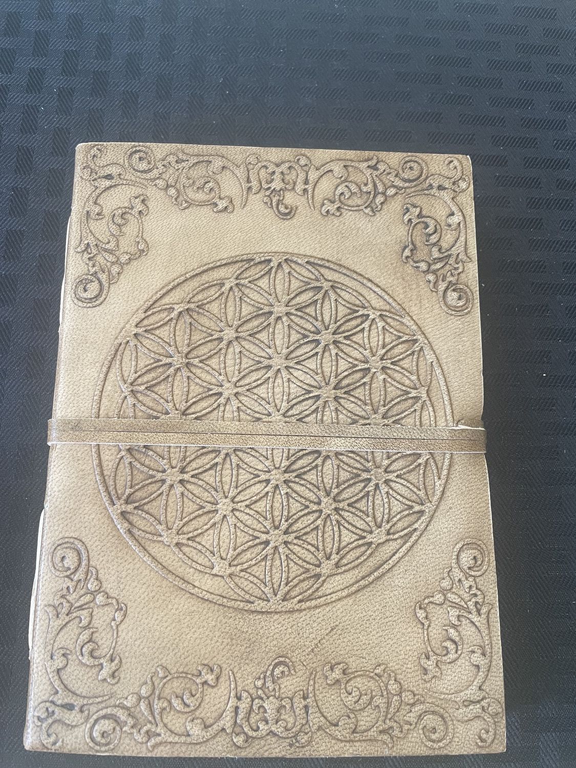 Flower of Life Leather Journal 