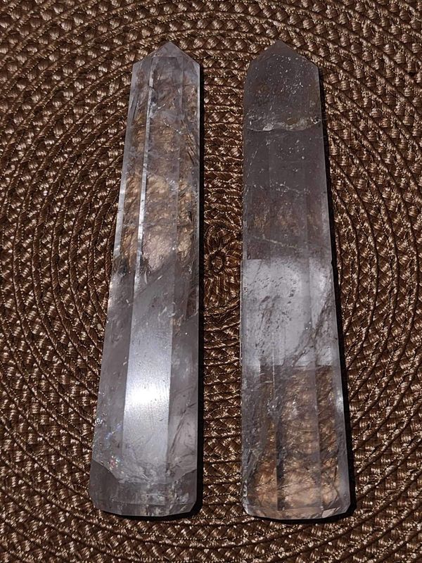 Clear Quartz Double Terminated Polished Points