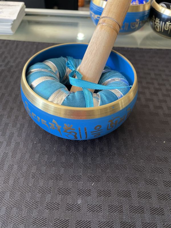 Blue Tibetan Singing Bowl