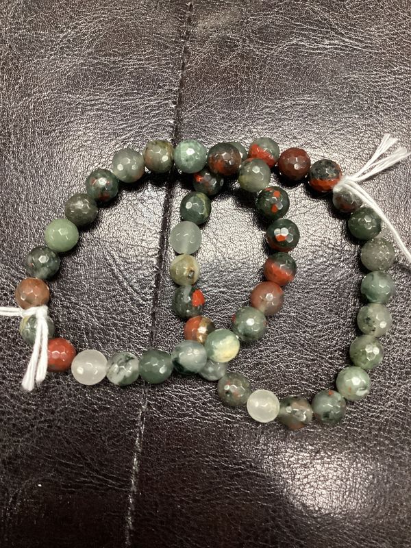 African Bloodstone Bracelet (Faceted)