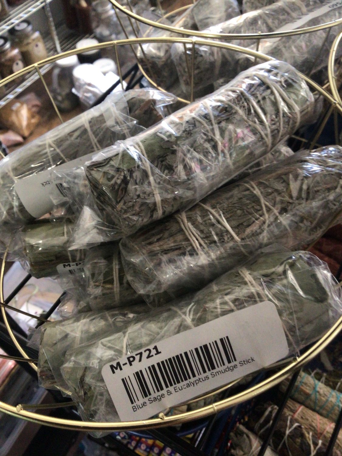 Eucalyptus and Blue Sage 4"