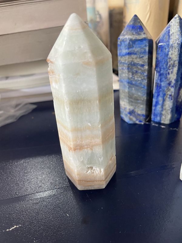 Blue Calcite Polished Point