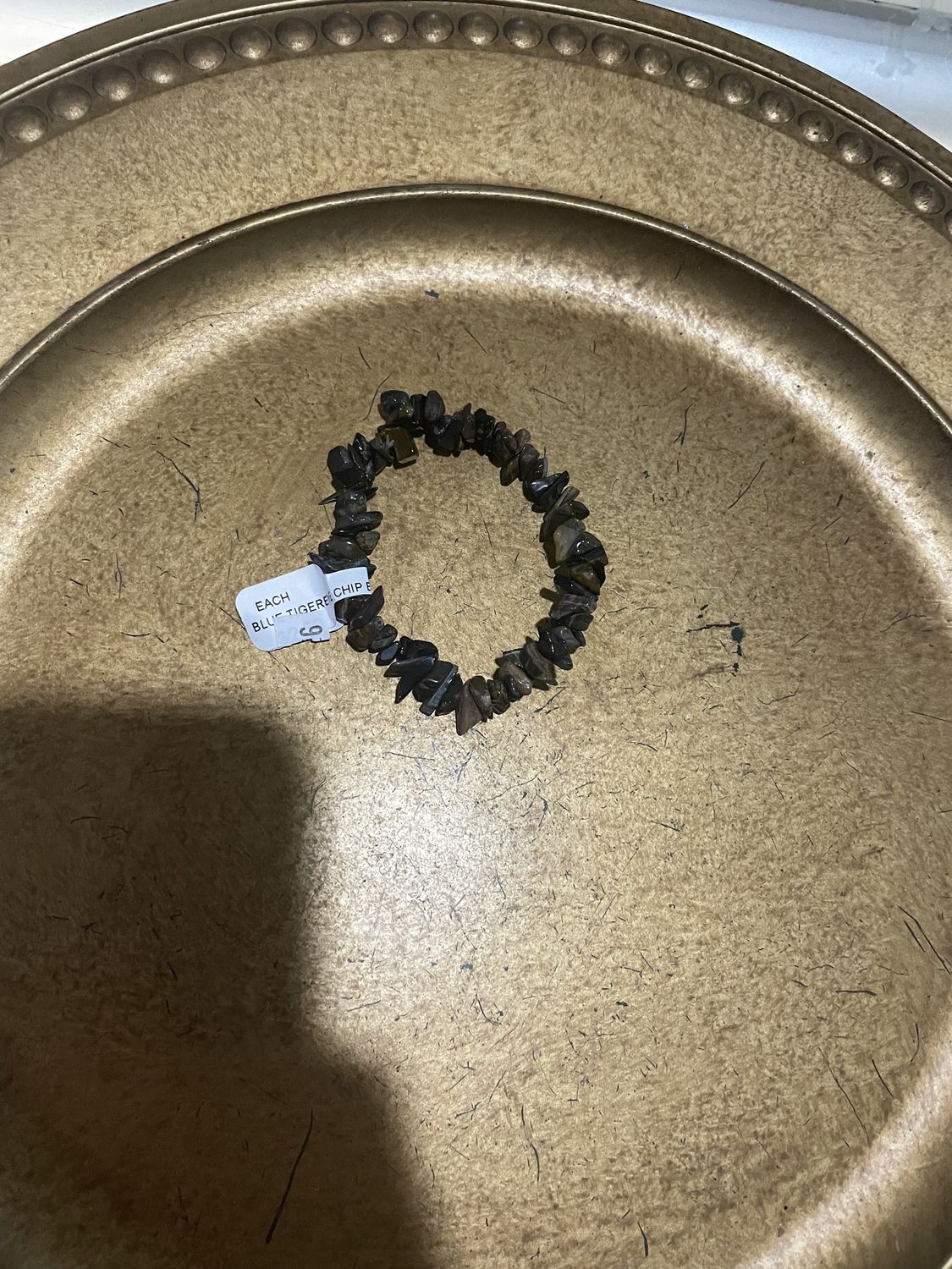 Blue Tiger's Eye Chip Bracelet