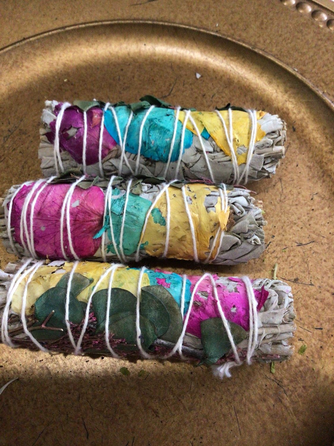 White Sage, Eucalyptus and Rose Sage 4”