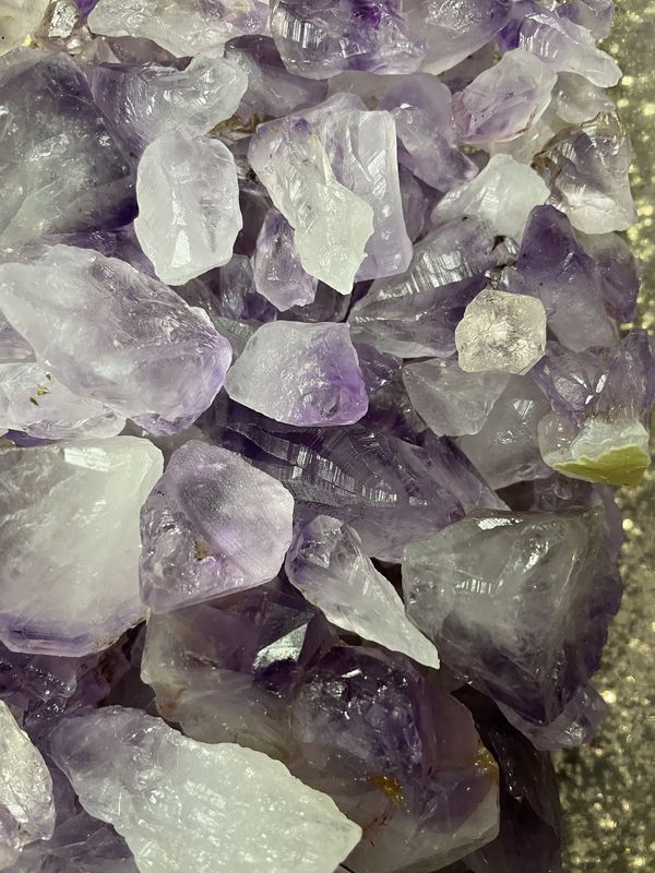 Chevron Amethyst Point Tumbled 