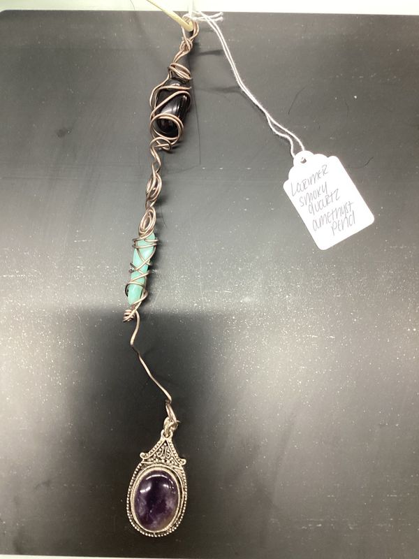 Vanellope (Larimer, Smoky Quartz, Amethyst Pend)