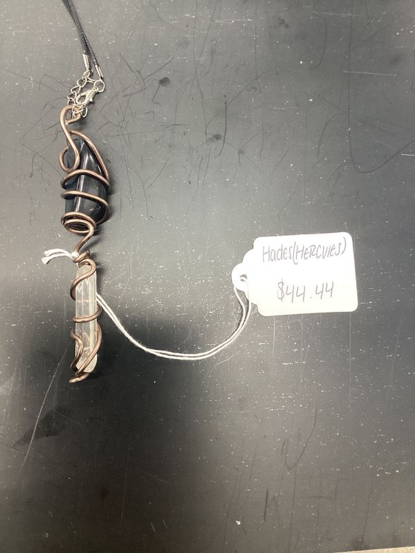 Hades (Blue Obsidian, Clear Quartz)