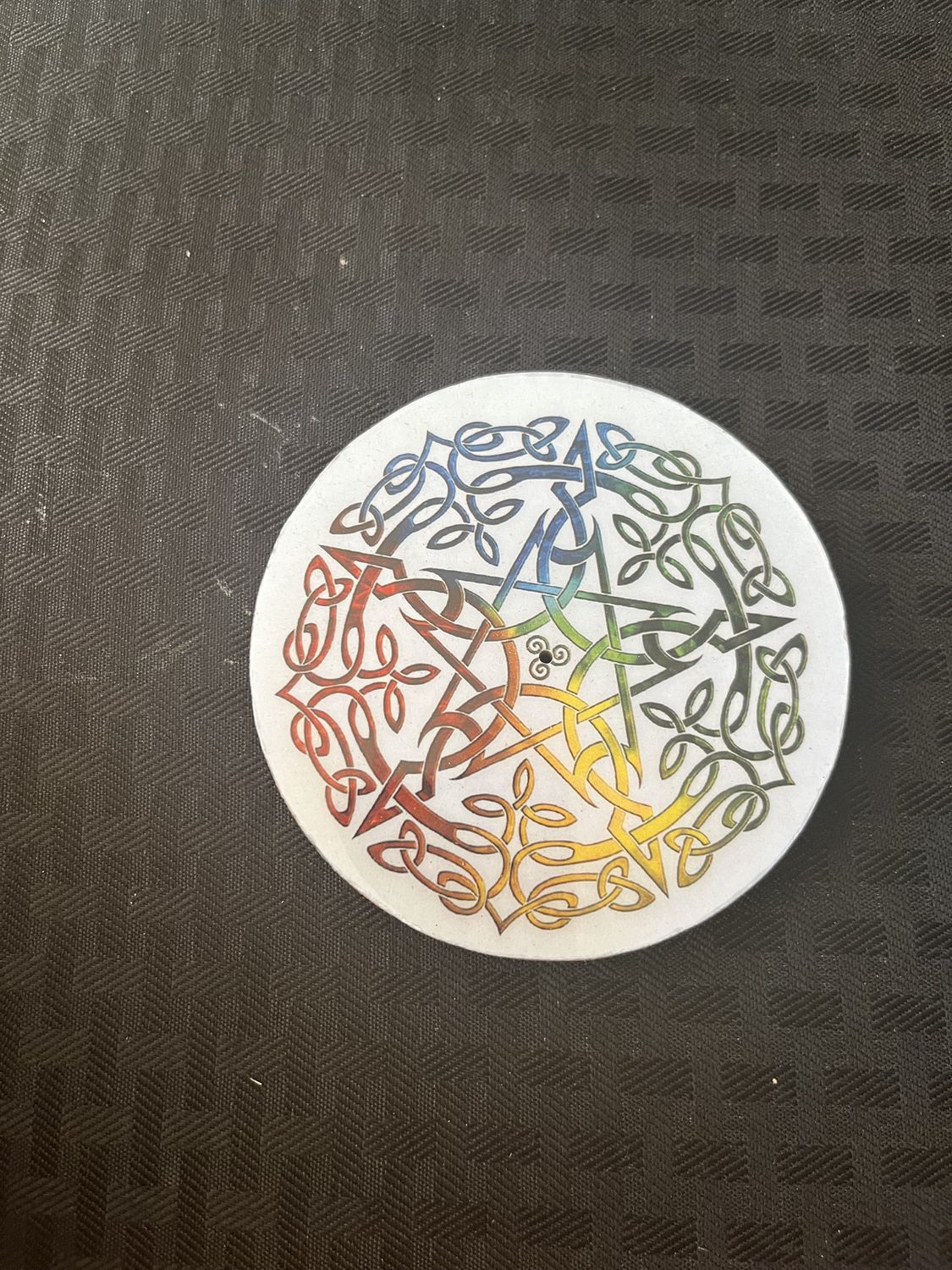 Pentacle Round Wooden Ash Catcher