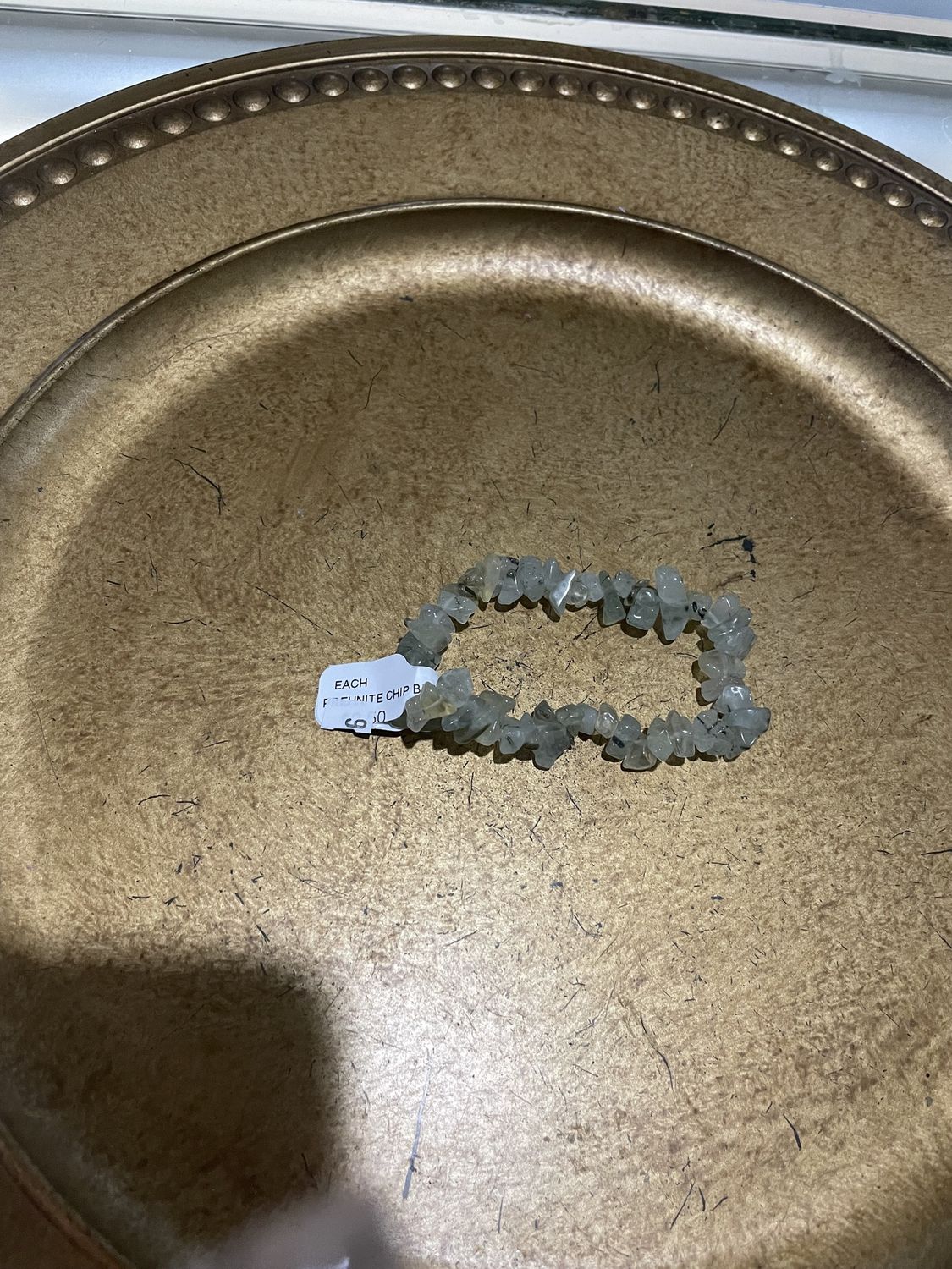 Prehnite Chip Bracelet