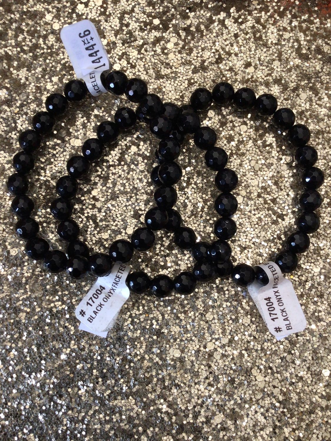 Black Onyx Faceted Bracelet