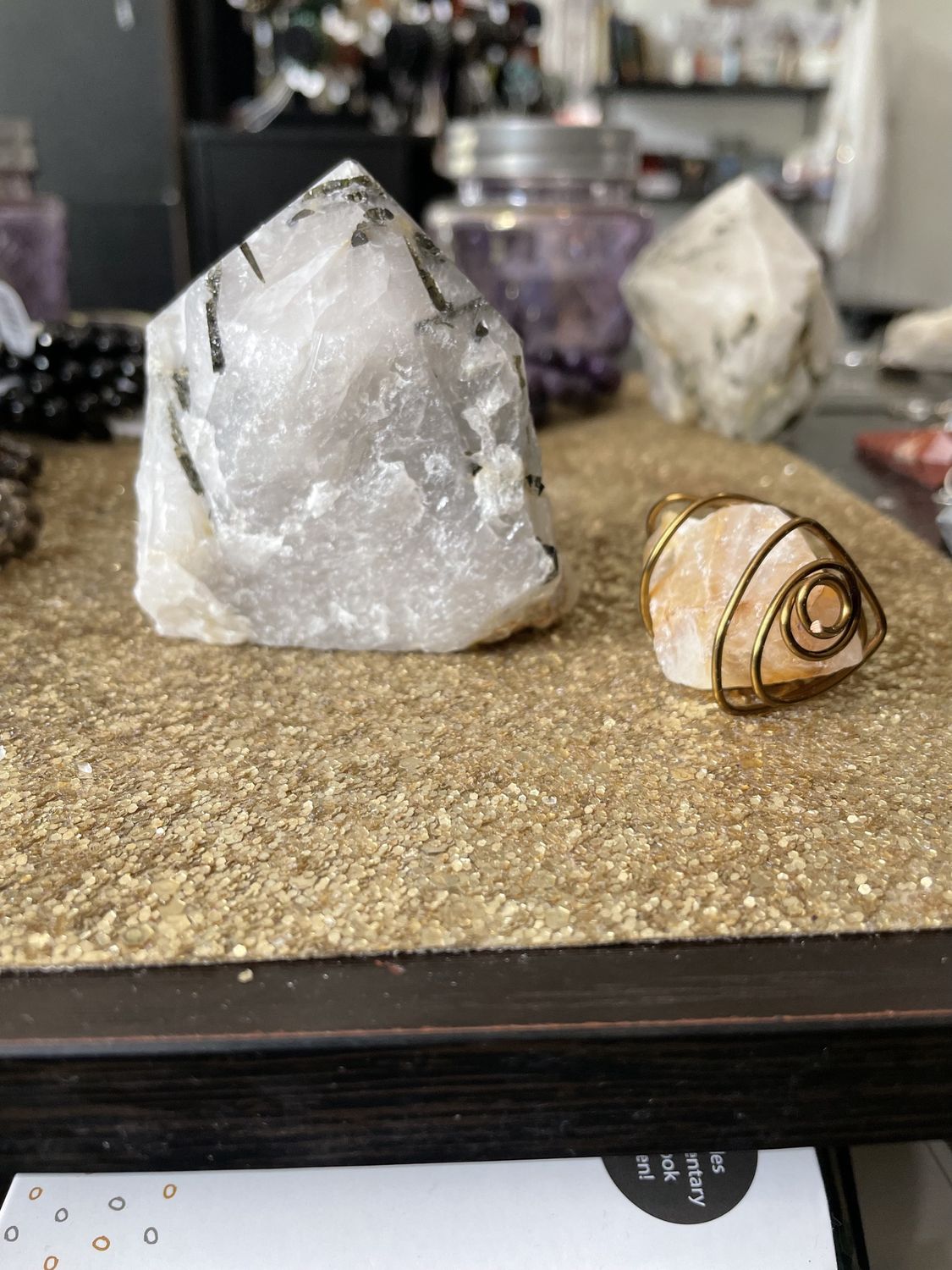 Tourmaline in Matrix Point w/Polished Top