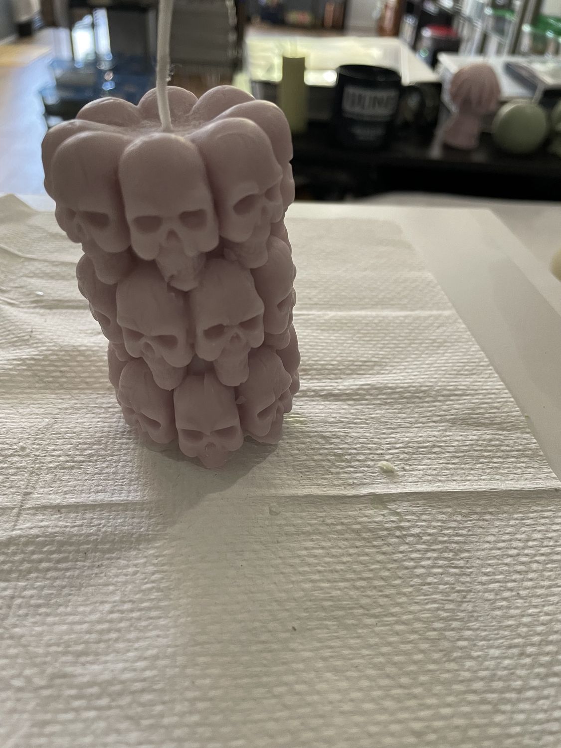 Catacomb Skull Candle