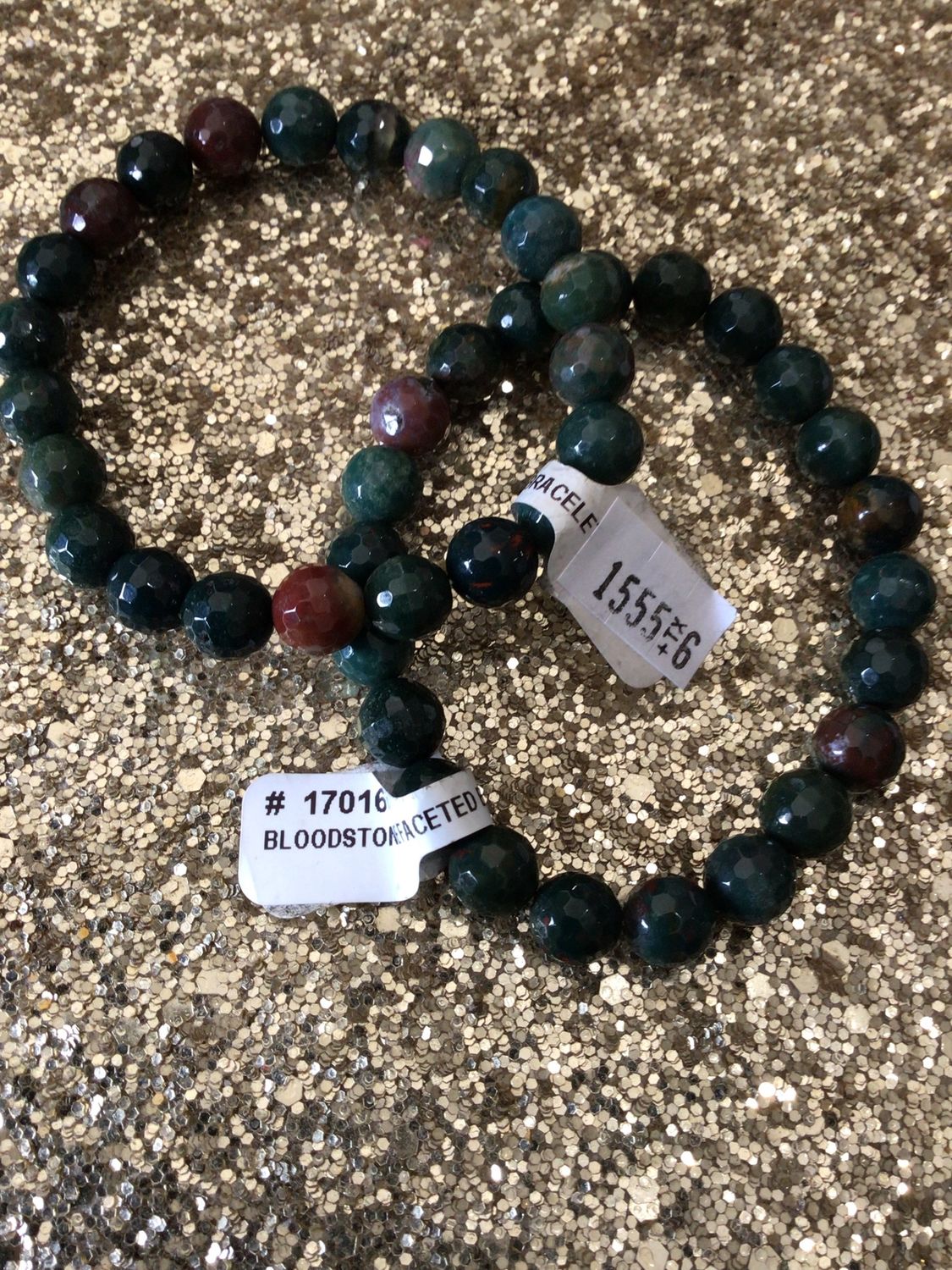 Bloodstone Bracelet (Faceted)