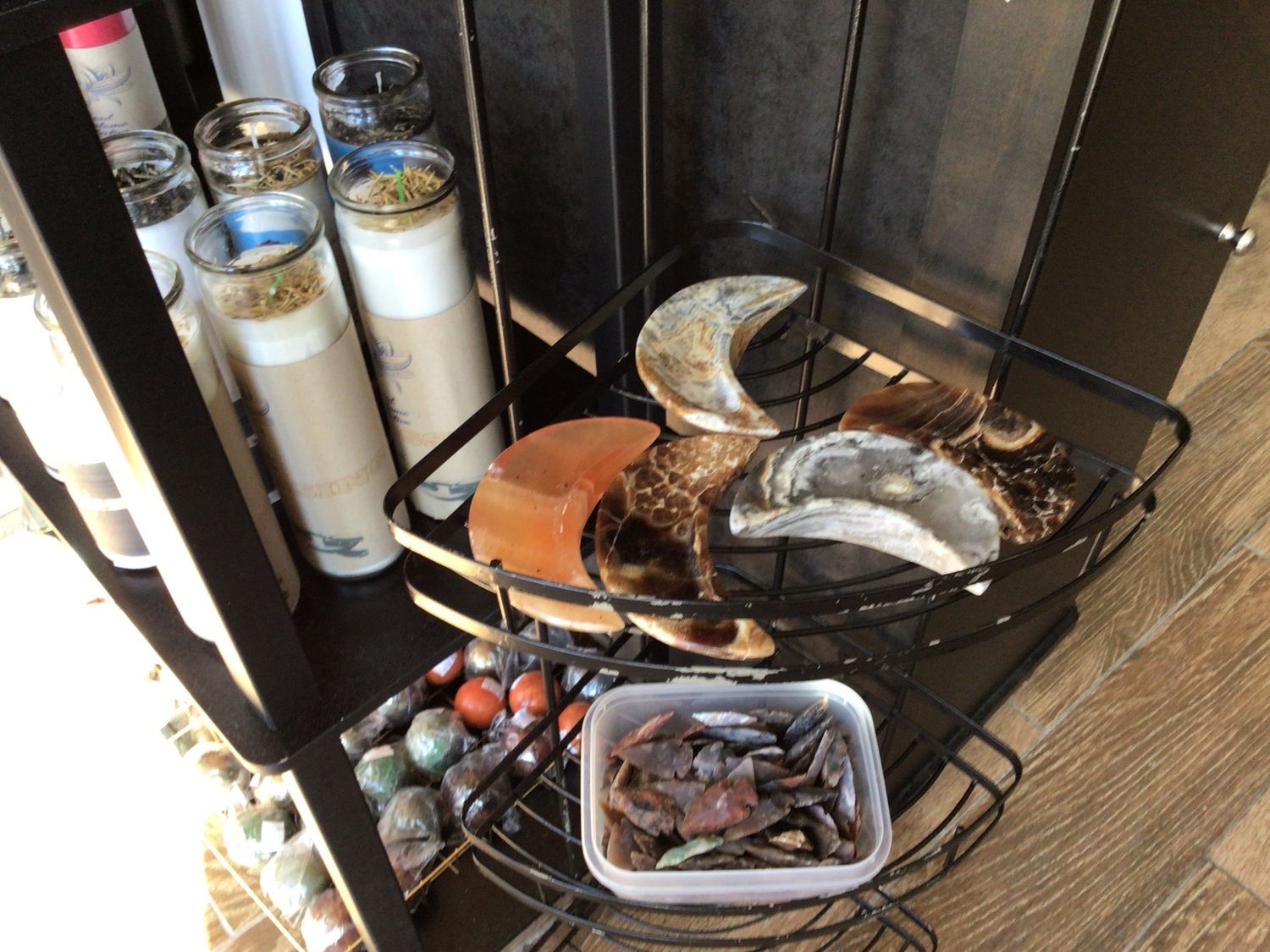 Zebra Calcite Moon Bowl 