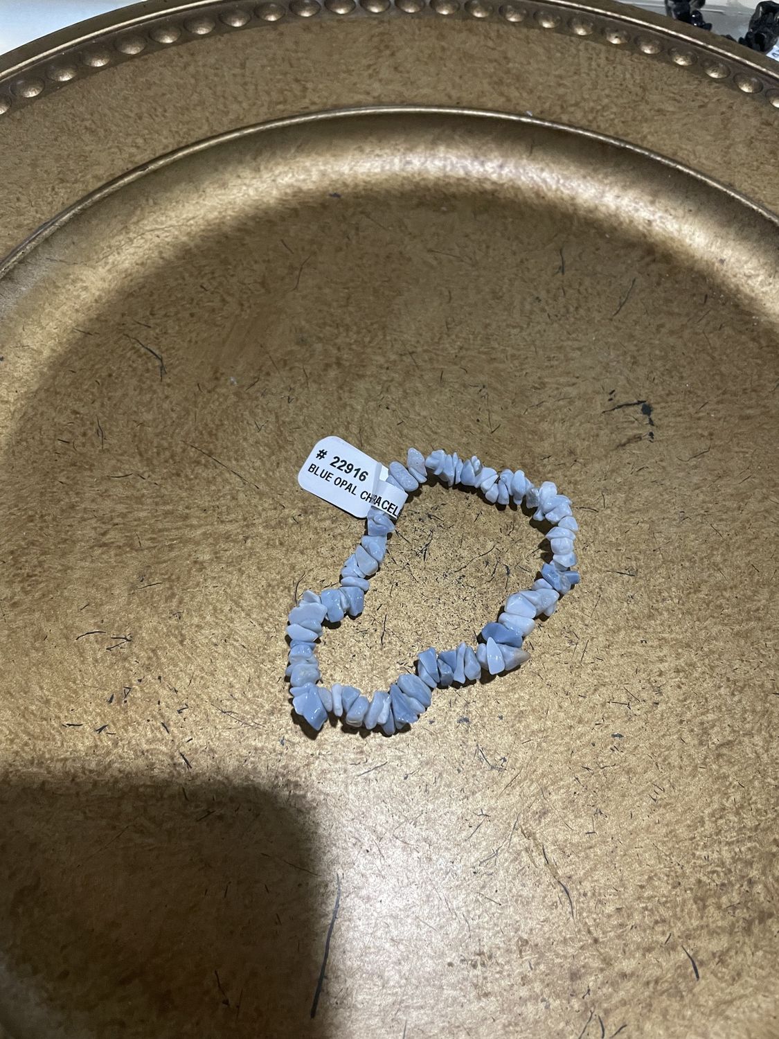 Blue Opal Chip Bracelet