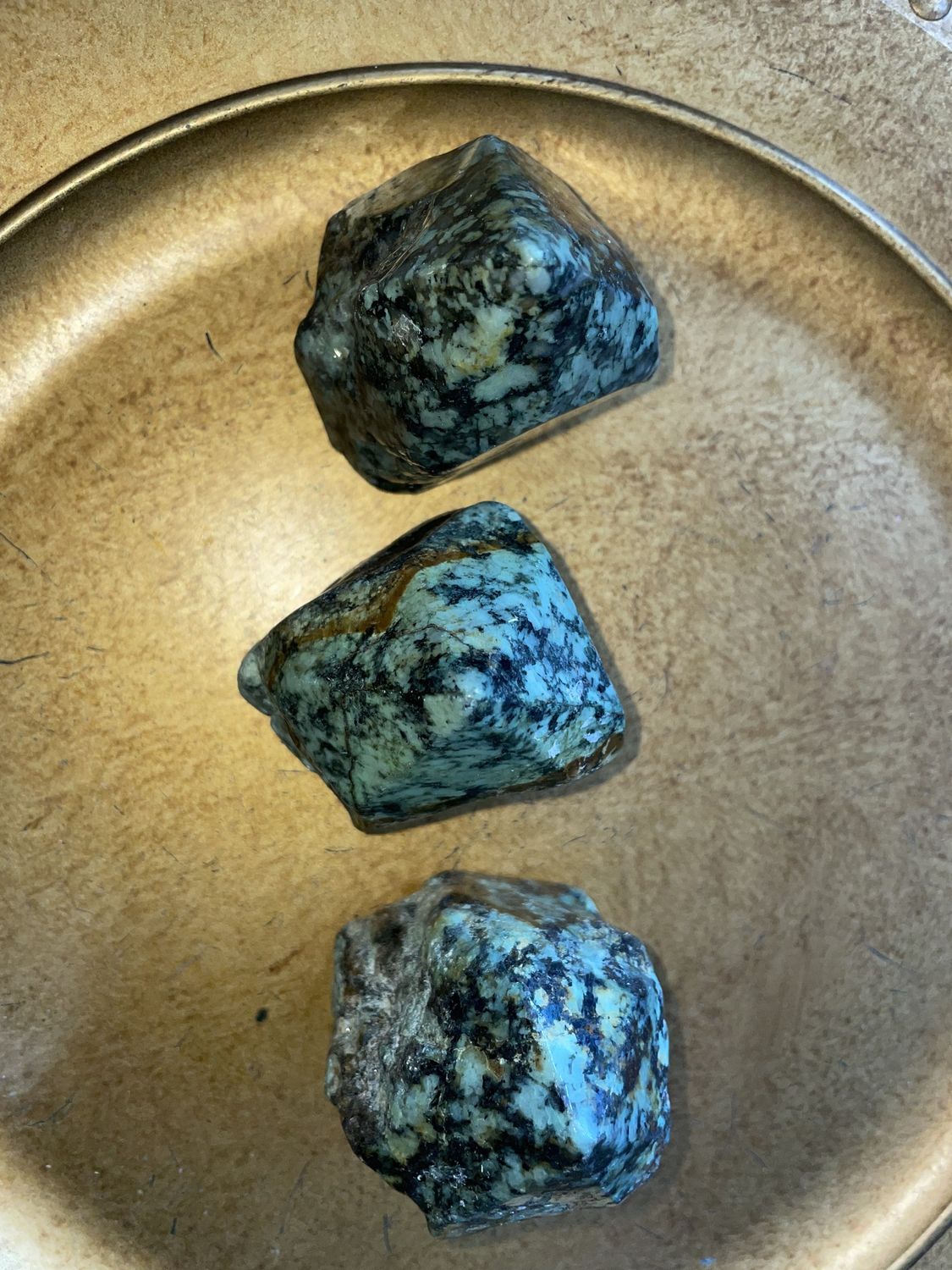 African Turquoise Point w/Polished Top