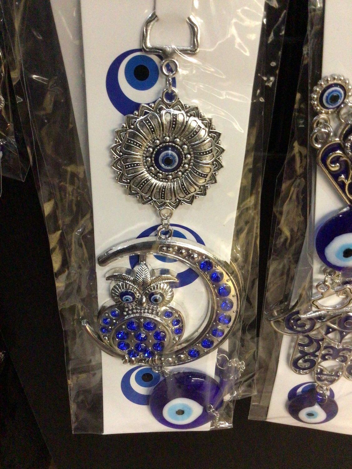 Evil Eye Hanging Owl