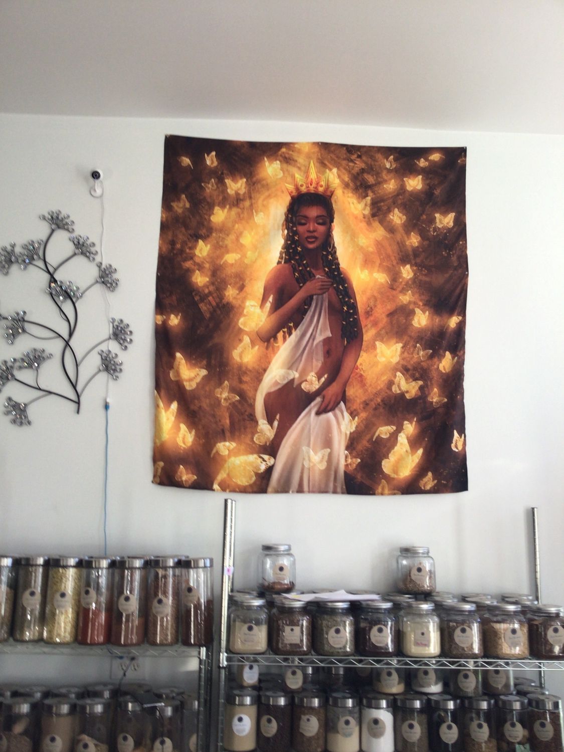 Sun Butterfly Queen Tapestry