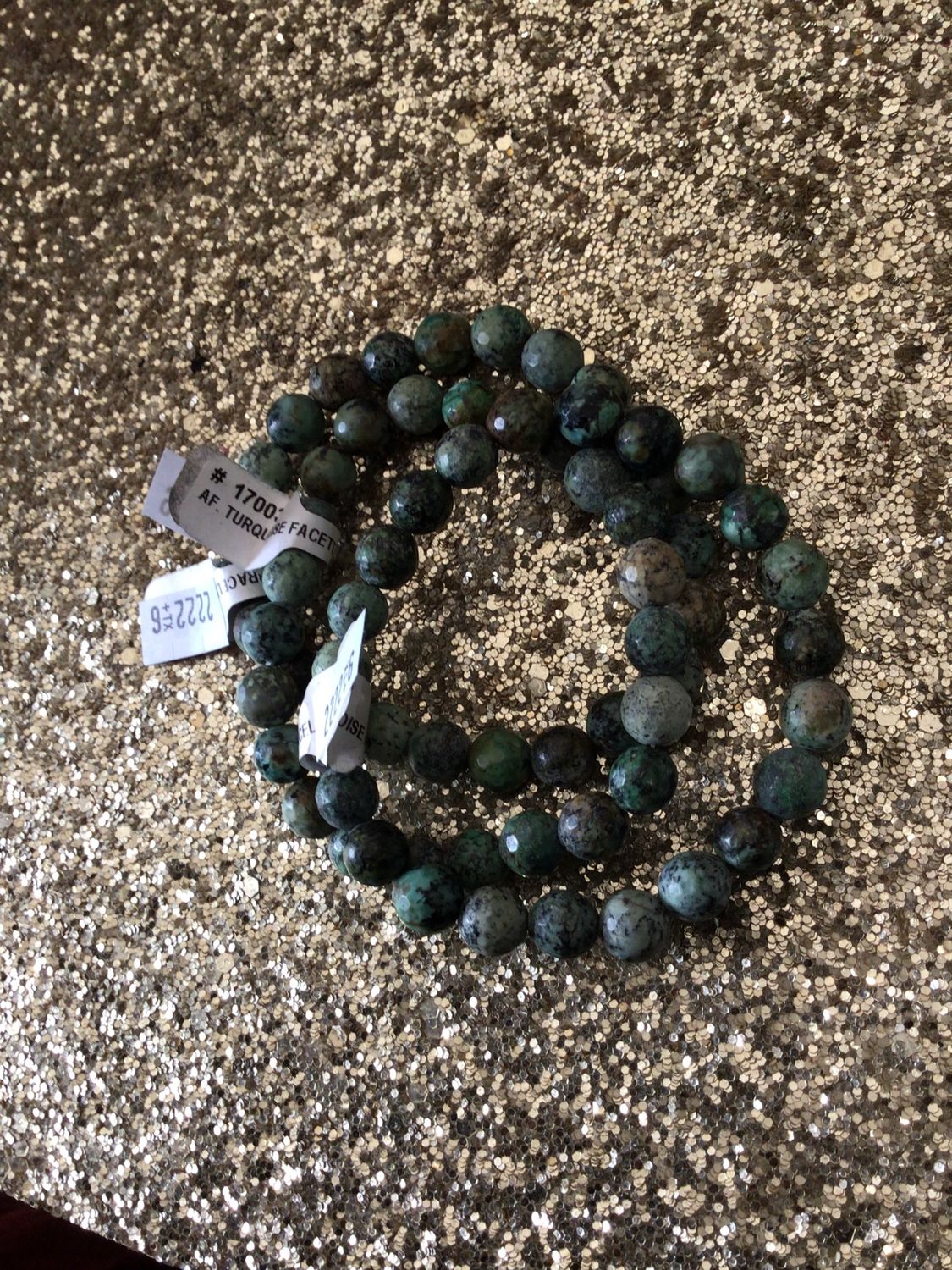 African Turquoise Bracelet (Faceted)