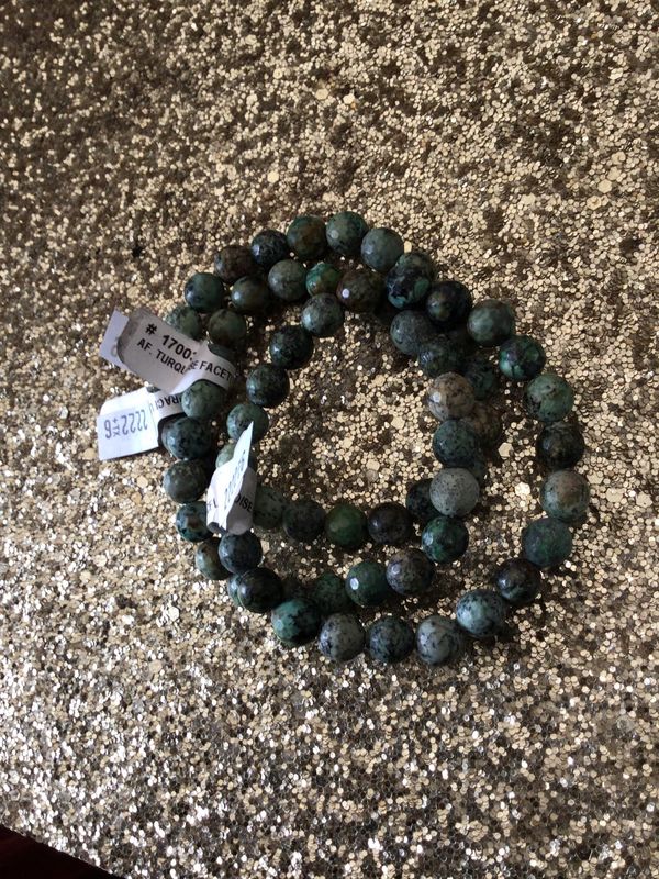 African Turquoise Bracelet (Faceted)