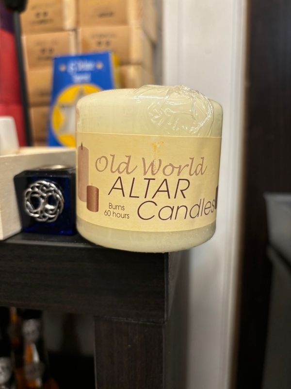 White Altar Candle