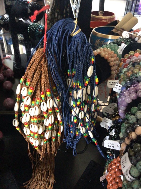 Cowrie Shell Bracelet Blue