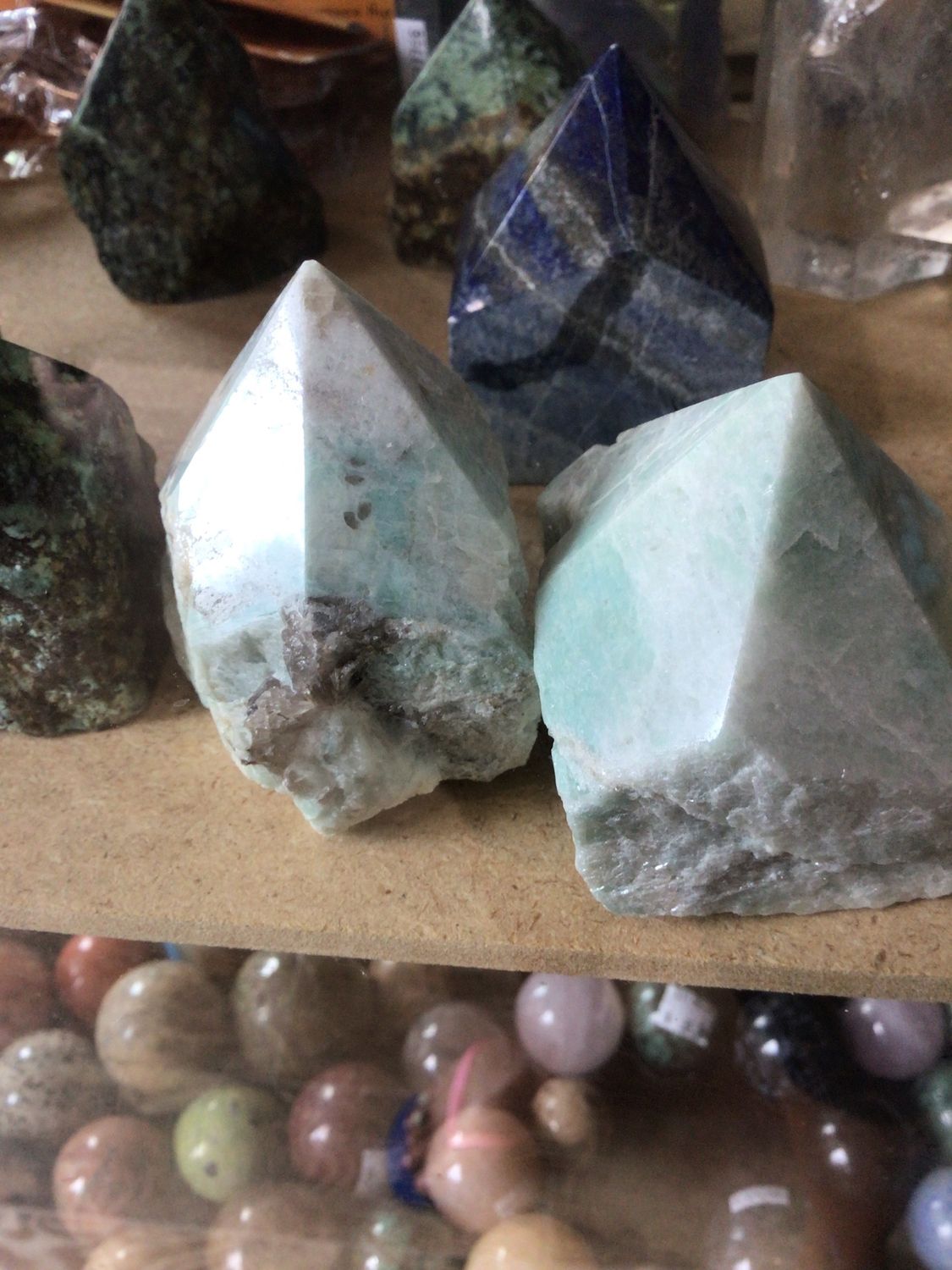 Amazonite Point w/Polished Top