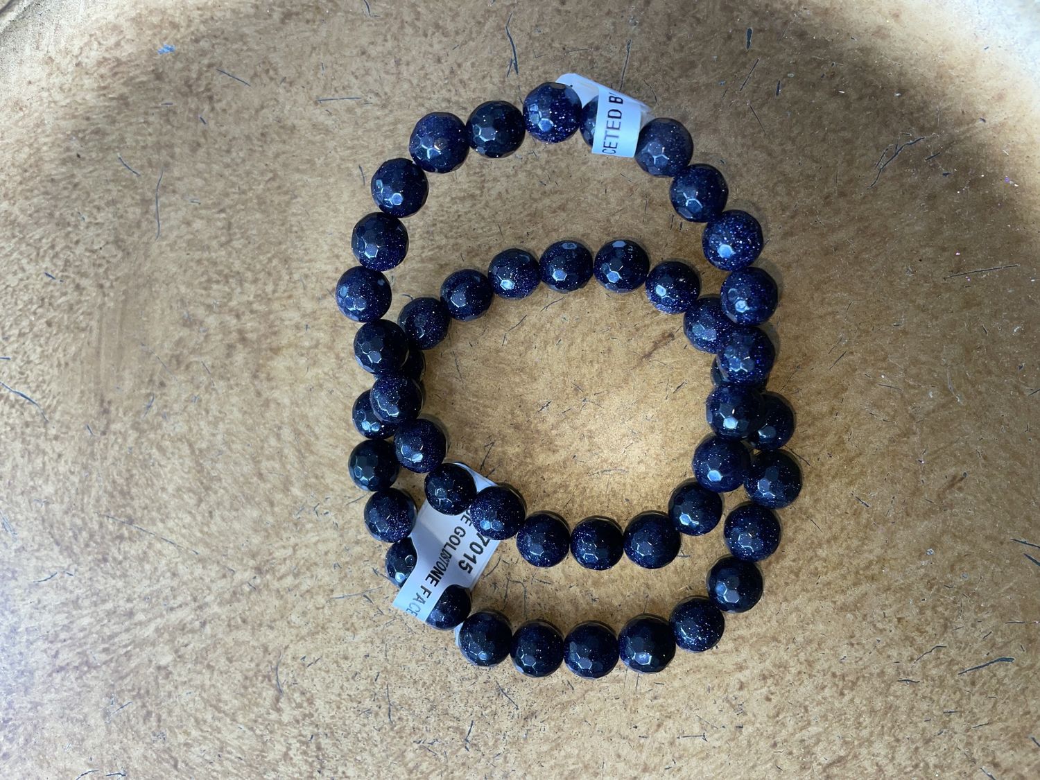 Blue Goldstone (Faceted) Bracelet
