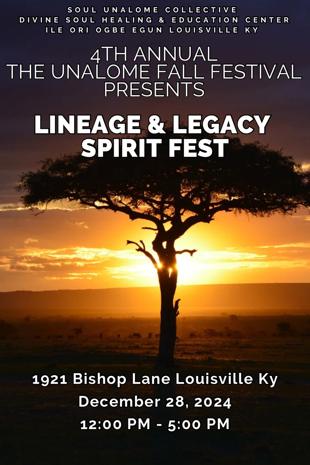 Lineage &amp; Legacy Leader Sponsor -  Lineage &amp; Legacy Spirit Fest