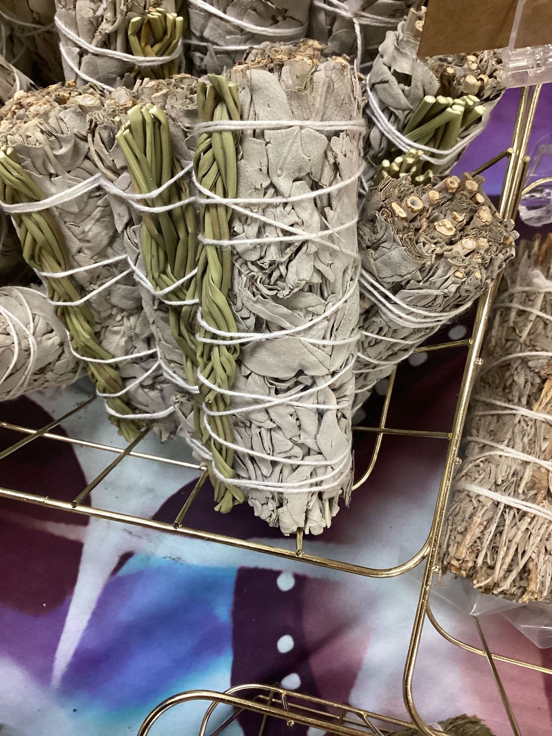 Sweetgrass and White Sage 4"