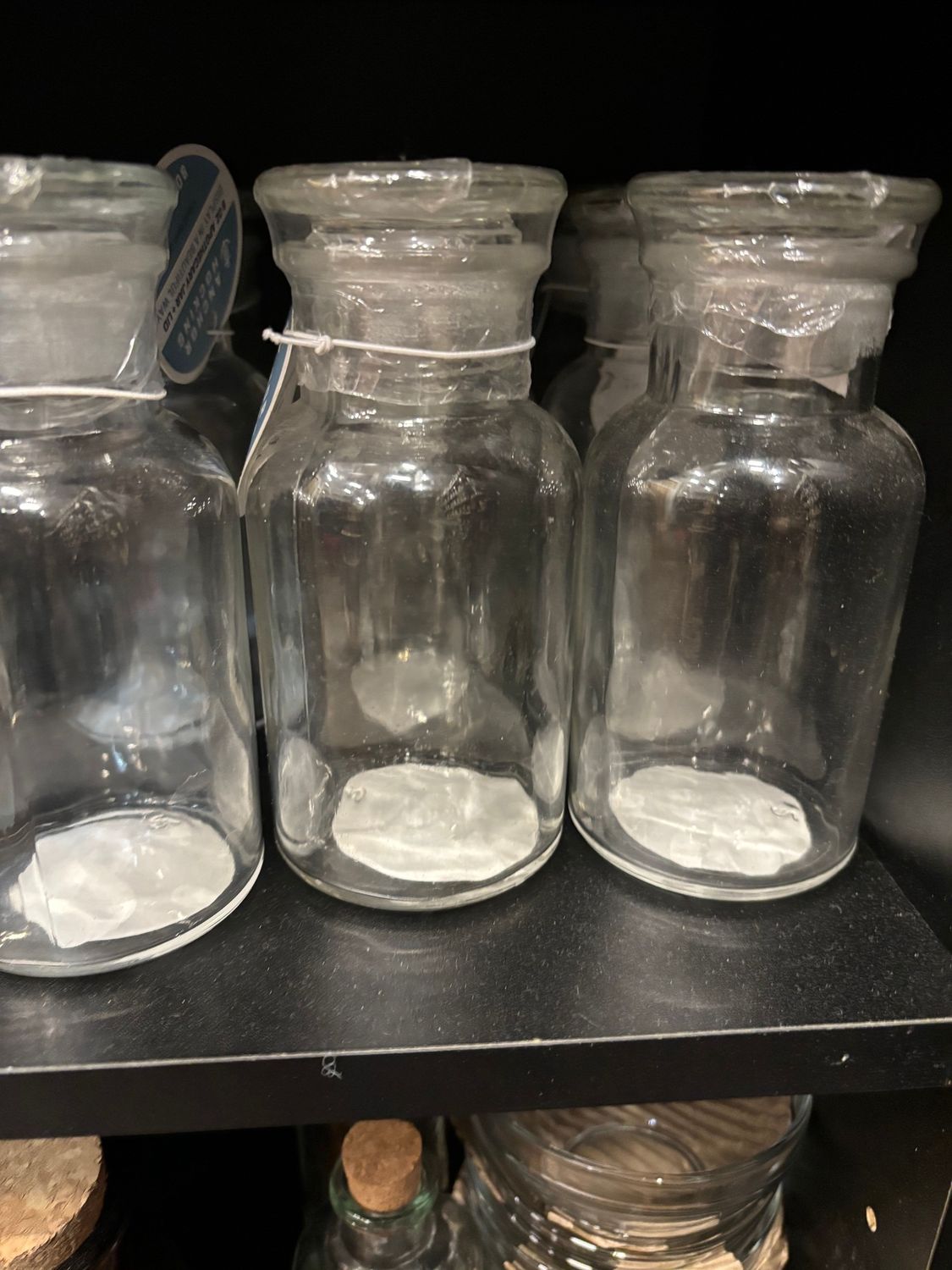 Clear Glass Jar w/ Glass Lid