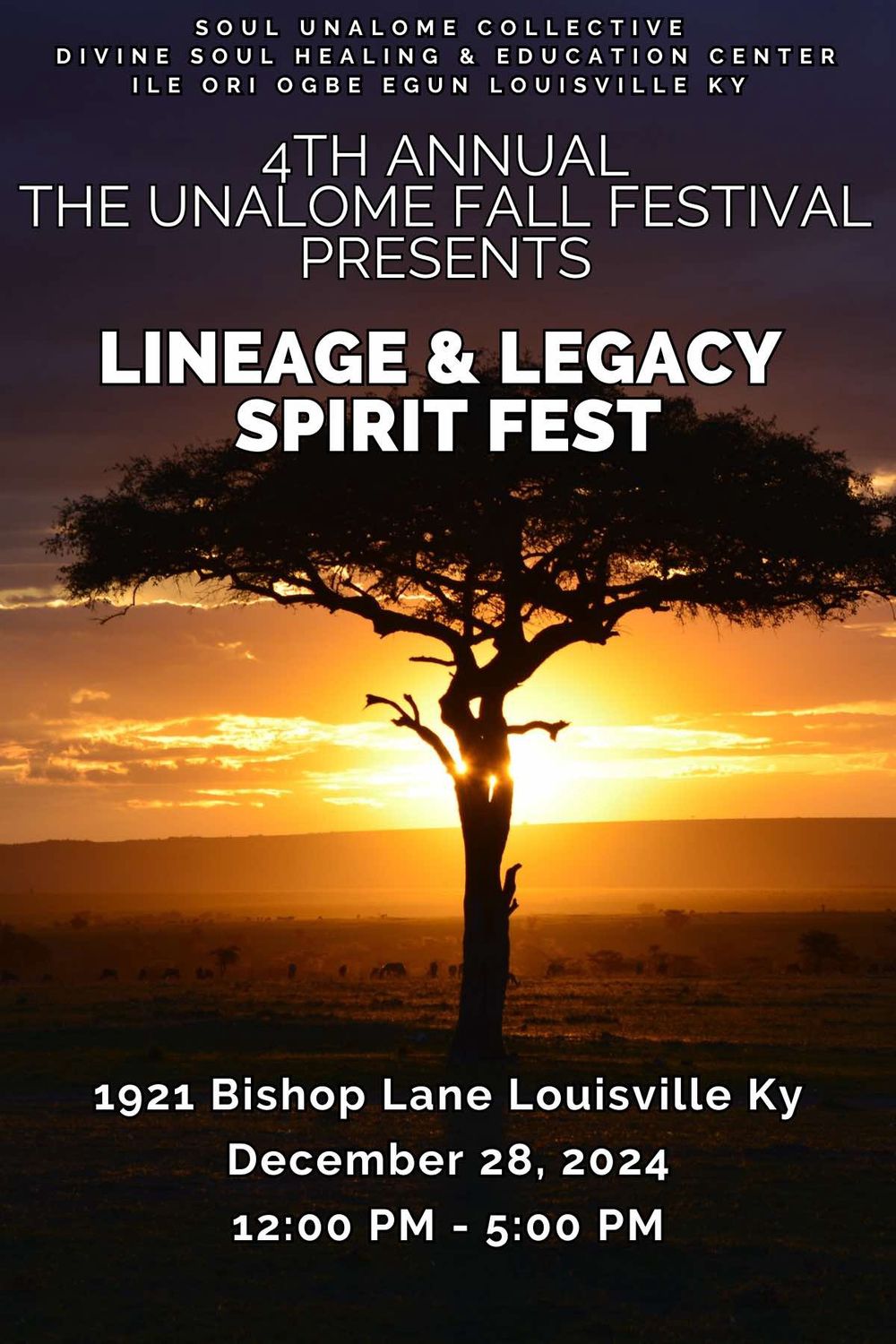 Vendor Booth Lineage &amp; Legacy Spirit Fest