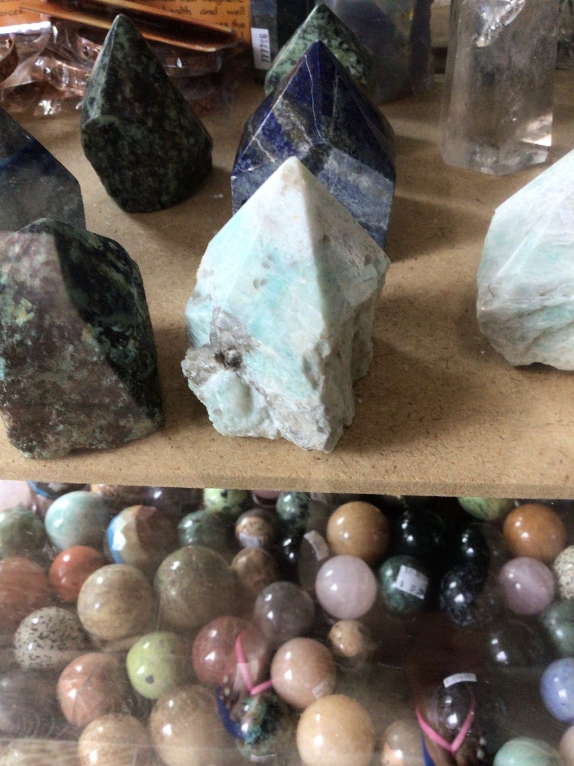 Amazonite Point Polished Top