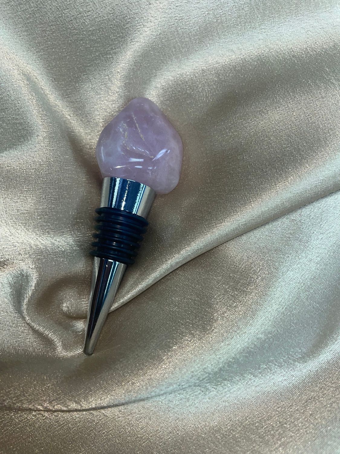 Pink Tourmaline Bottle Stoppers (Polished)