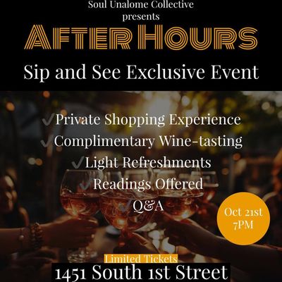 AfterHours Sip & See Experience
