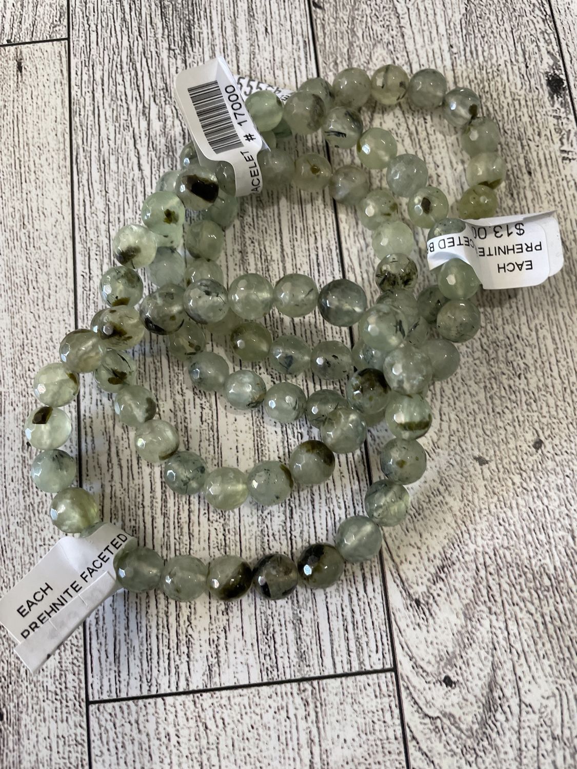 Prehnite Faceted Bracelet 