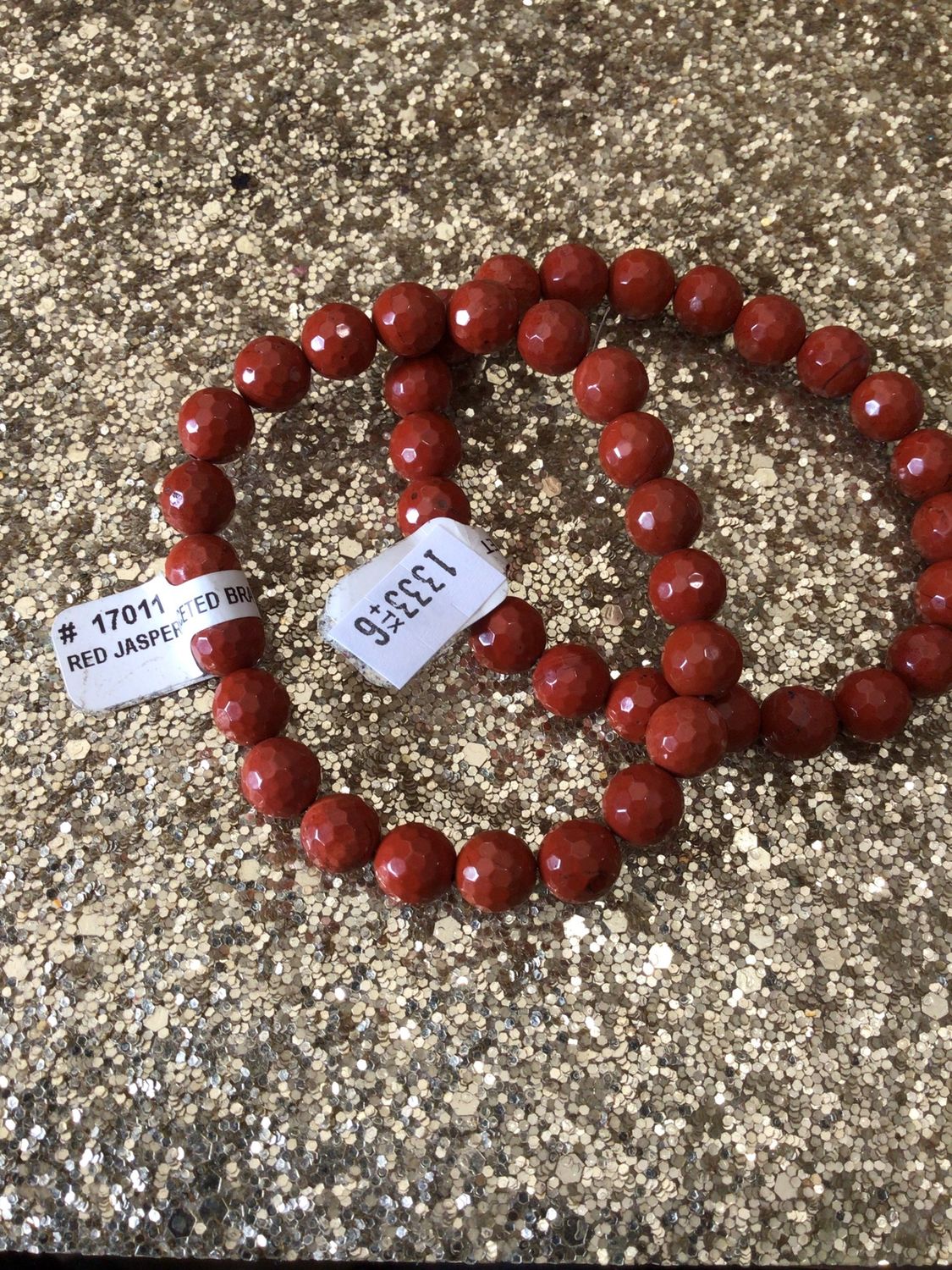 Red Jasper Bracelet (Faceted)