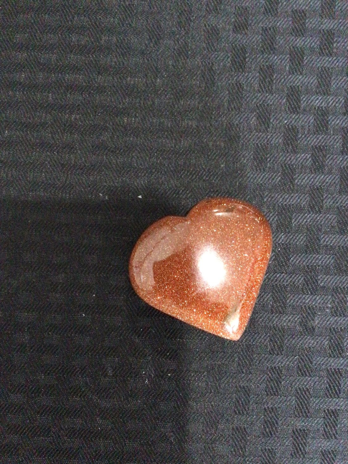 Brown Goldstone  Heart