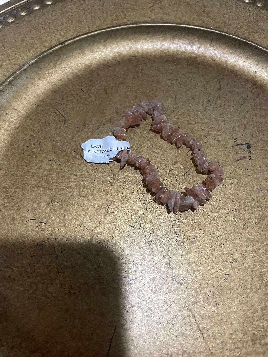 Sunstone Chip Bracelet