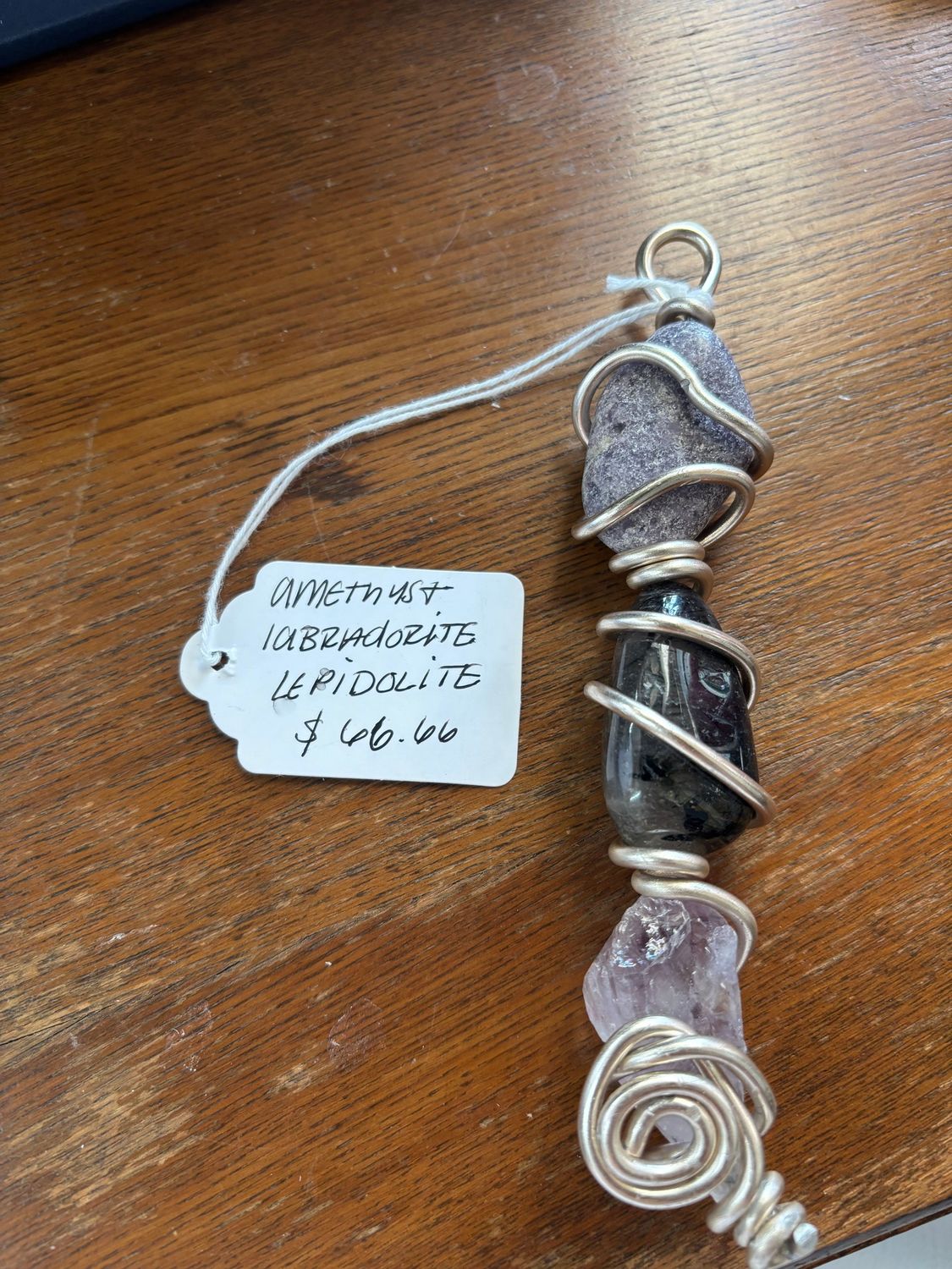 Lotso: lots- o- huggin bear(Amethyst, Labradorite, Lepidolite)