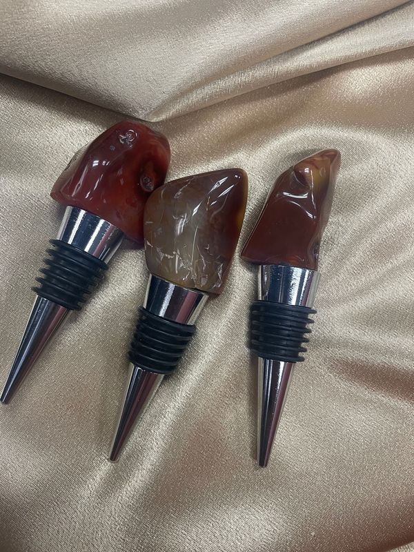 Carnelian Bottle Stoppers (Polished)