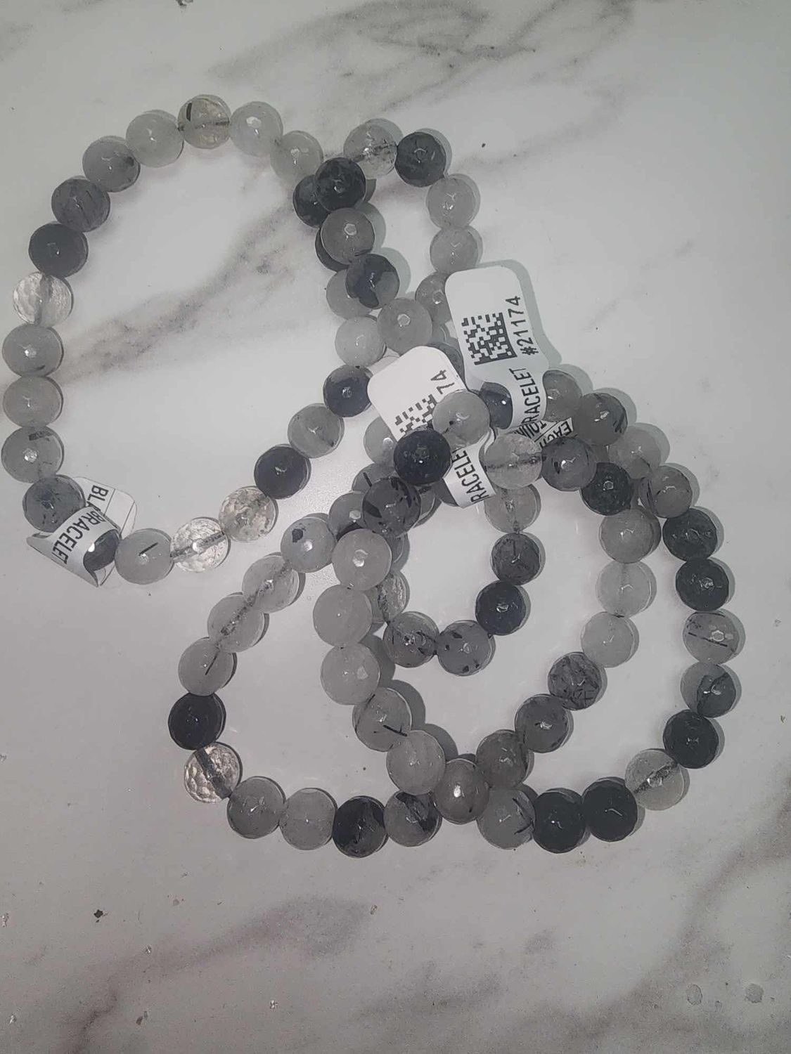 Black Tourmaline Faceted Bracelet