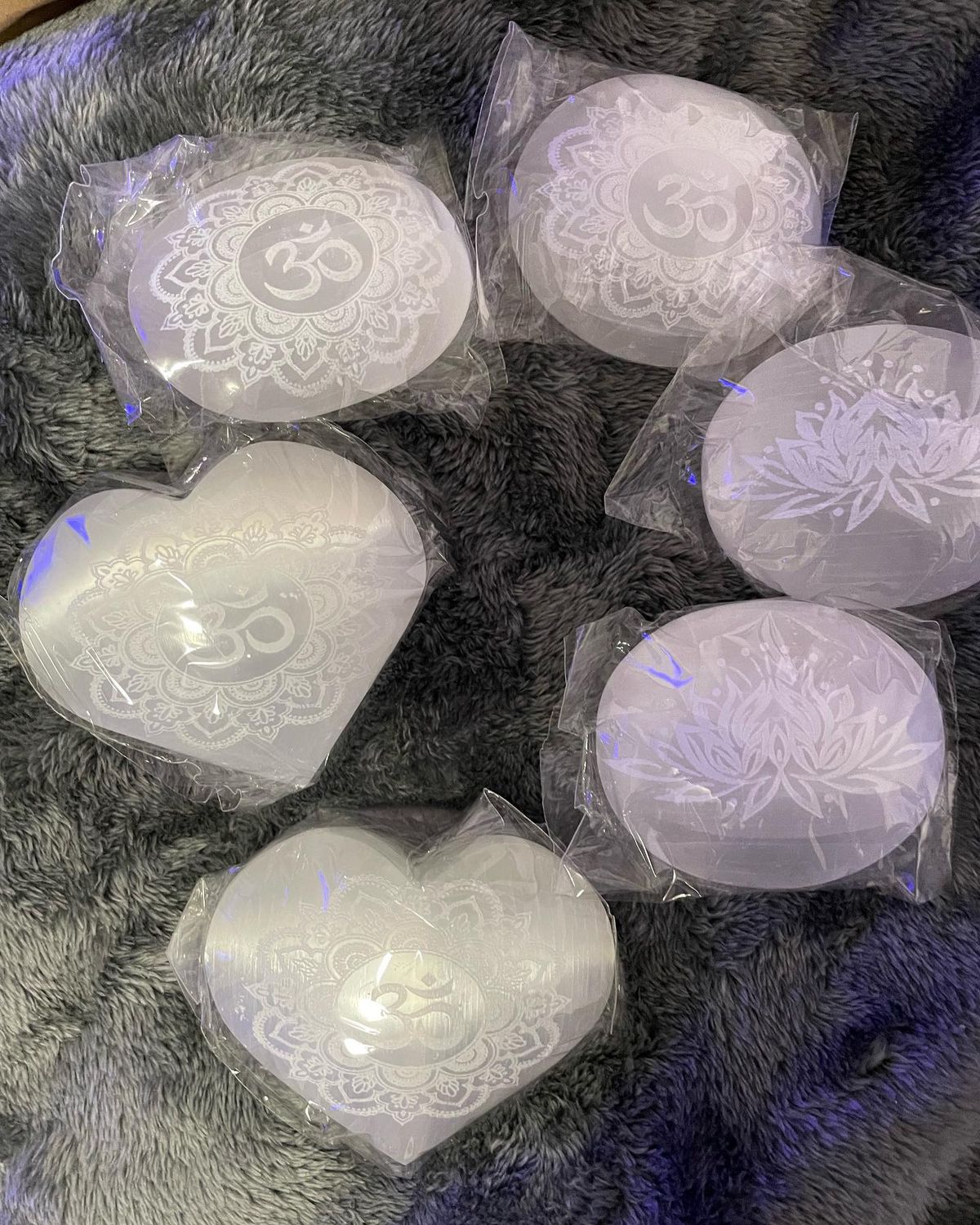 Selenite Lotus Soapstone