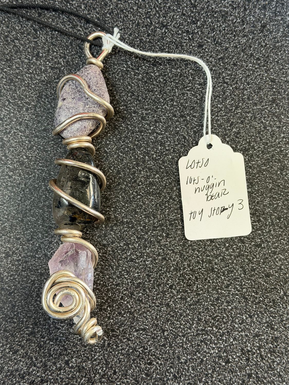 Lotso: Lots- o- Huggin Bear (Amethyst, Dendritic Quarz, Lepidolite)