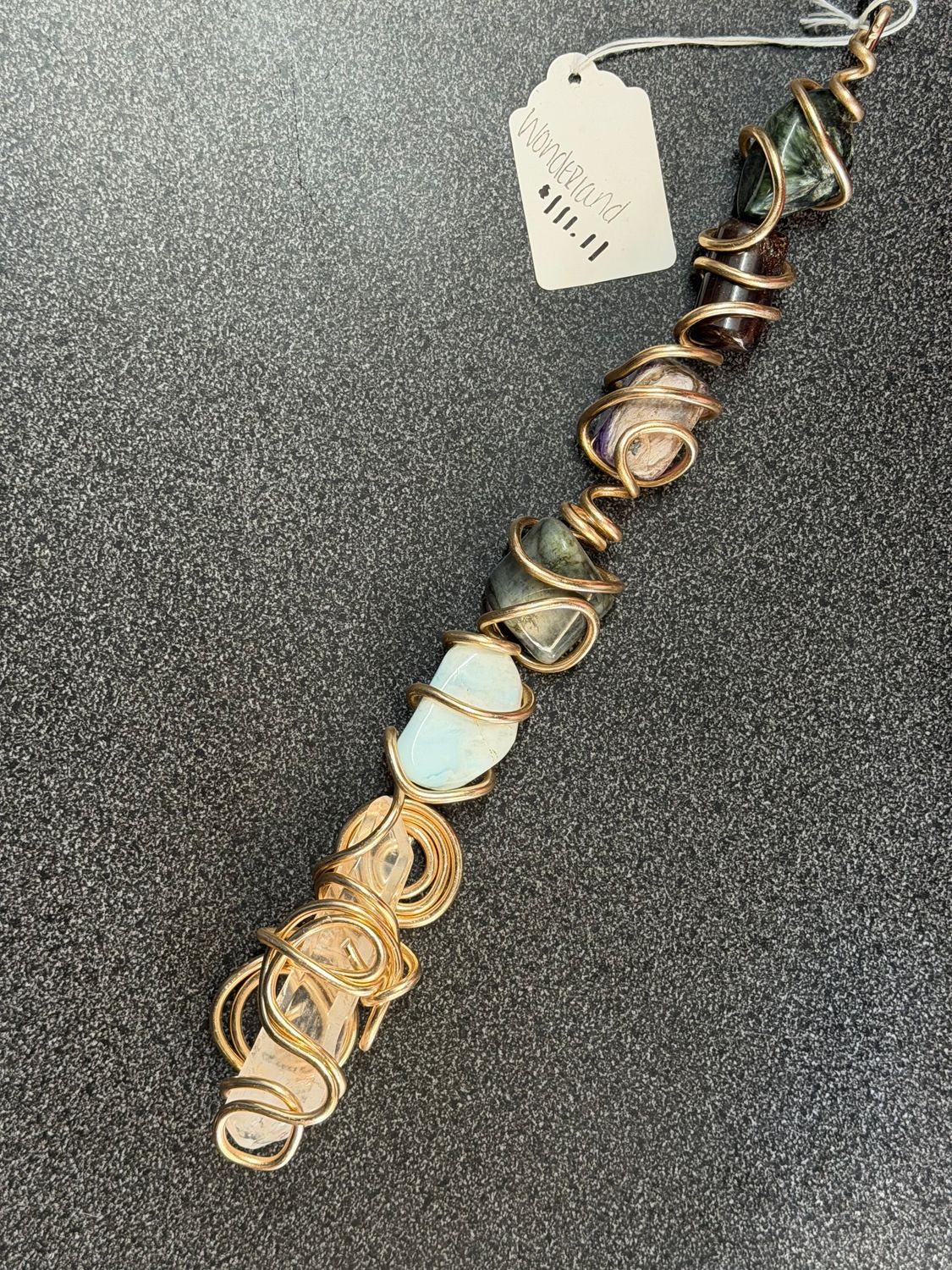 Wonderland ( Seraphinite, Garnet, Larimer, Charoite, Labadorite, Clear Quartz)