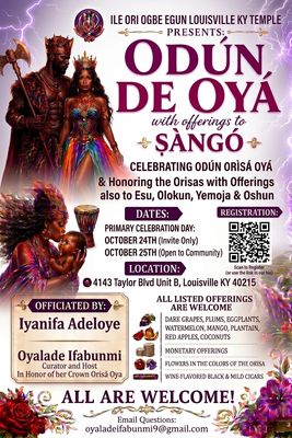 Odun De Oya Bembe/Tambor