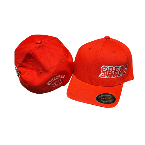 Embroided Fitted (Red)