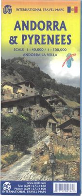 Andorra &amp; Pyrenees Map · ITMB